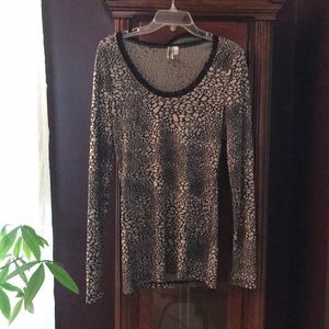 Women’s animal-like print top
